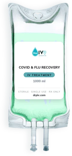 DrpIV+ COVID & Flu Recovery IV bag