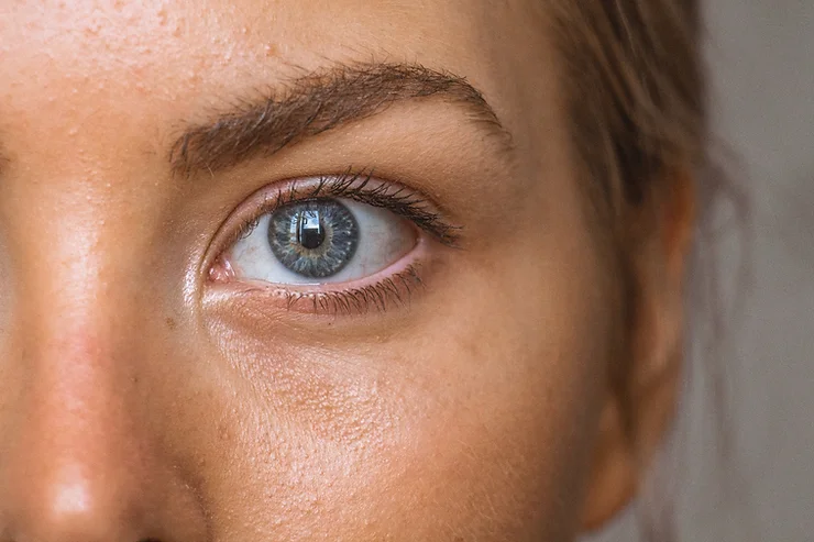 Closeup of female eye